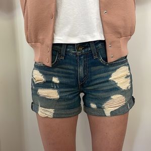 Rag & Bone Distressed Denim Shorts
